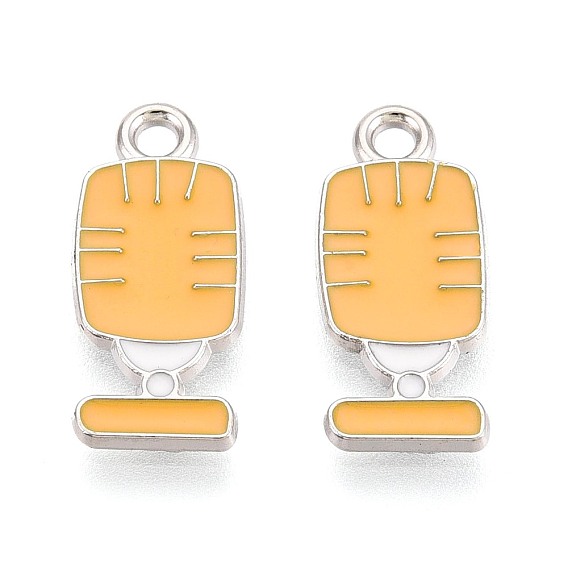 Подвески из сплава и эмали, подвески для микрофона, платина