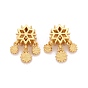 Alloy European Dangle Charms, Large Hole Pendants, Long-Lasting Plated, Cadmium Free & Lead Free, Snowflake