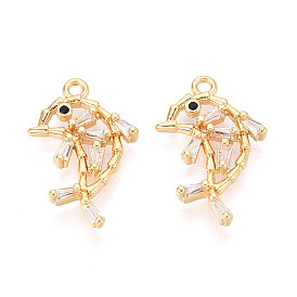 Кулон из циркония, дельфин, без никеля 