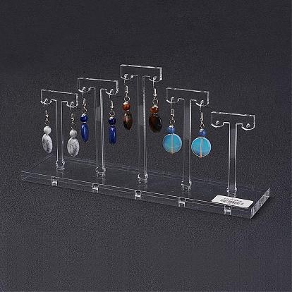 Acrylic T-Shape Earrings Display Stand, Detachable