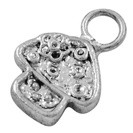 Alloy Charms, Lead Free and Cadmium Free, Mushroom