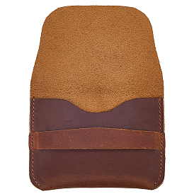 Держатели для визиток из коровьей кожи, конверты для карточек, прямоугольные