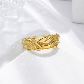 Кованые 304 открытые манжеты из нержавеющей стали для женщин