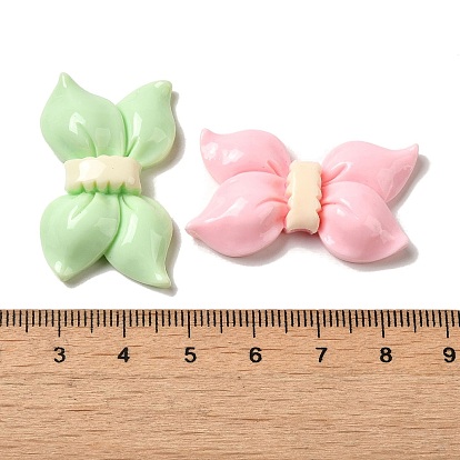 Opaque Resin Decoden Cabochons, Bowknot