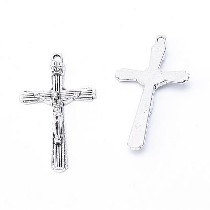 Tibetan Style Alloy Pendants, Cross, Cadmium Free & Nickel Free & Lead Free