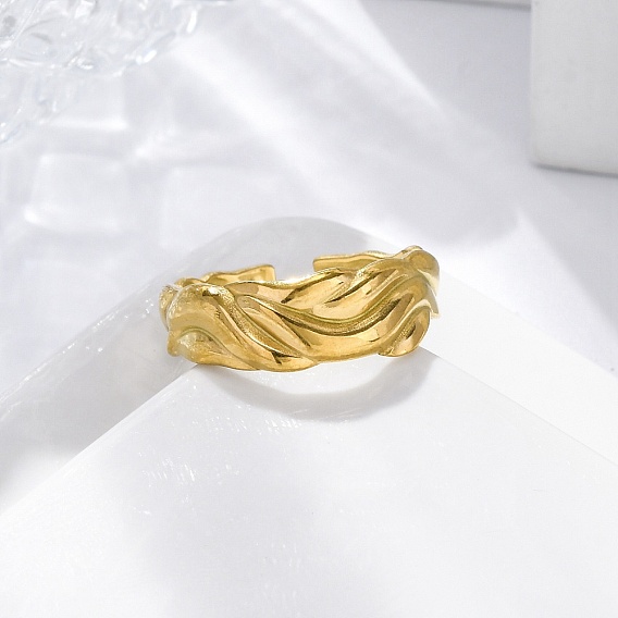 Кованые 304 открытые манжеты из нержавеющей стали для женщин