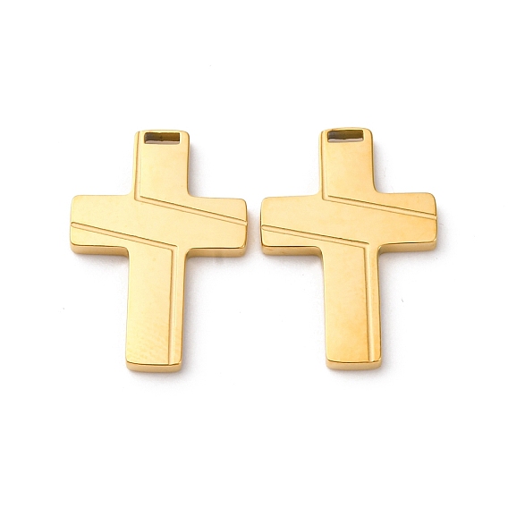 304 подвески из нержавеющей стали, крест прелести, ионное покрытие (ip)