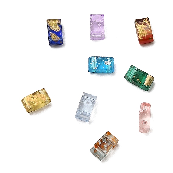 2 Прозрачный стеклянный бисер, , прямоугольные