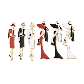 Эмали сплава большие кулоны, женские прелести, стойки покрытие, долговечный, золотые