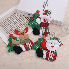 Decoraciones colgantes de tela navideña, para la decoración colgante del árbol de navidad