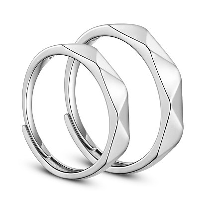 925 Sterling Silver Finger Rings, with 925 Stamp