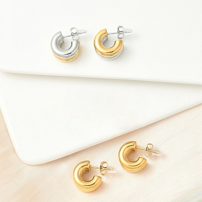 304 из нержавеющей стали серьги, c-образный