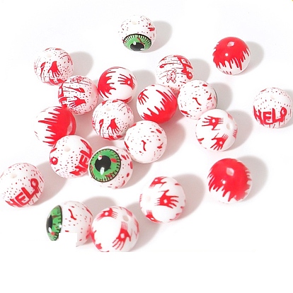 Круглые пищевые силиконовые бусины для Хэллоуина