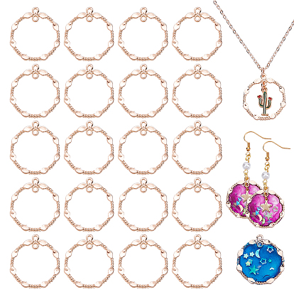 30Шармы из сплава шт., Скрученное кольцо