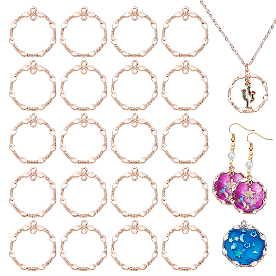 30Шармы из сплава шт., Скрученное кольцо