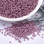 MIYUKI Round Rocailles Beads, Japanese Seed Beads, 11/0, Semi-Matte Inside Colours