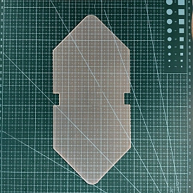Шаблон трафарета рамки матового пластикового кошелька в форме домика, инструмент для кошелька с металлической застежкой