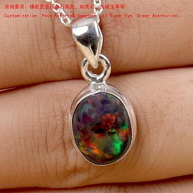 925 Colgantes de piedras preciosas pavé de plata esterlina, encantos cuadrados, color de plata