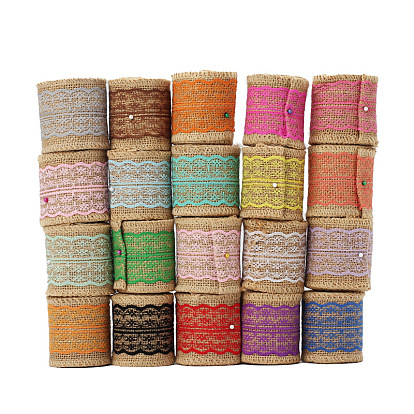 China Factory DIY handmade Christmas craft with lace burlap roll bundle  with decorative lace burlap roll 2 meters 2 meters per roll (ie 2.3 yuan  for 2 meters) in bulk online 