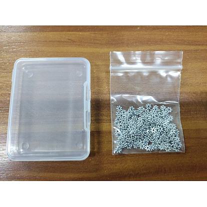 Tibetan Silver Alloy Spacer Beads, Lead Free & Cadmium Free, Christmas Snowflake
