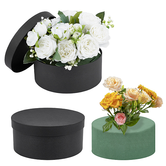 1круглые картонные коробки для хранения бумаги с 1фенольным пластиком и пенополиуретаном для изготовления поделок