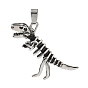 304 подвески из нержавеющей стали, скелет динозавра, ручная полировка