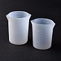 Silicone Measuring Cups, with Scale & Double Spout, Resin Craft Mixing Tools