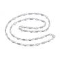 304 Stainless Steel Link Chain Necklaces, with Lobster Claw Clasps