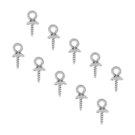 Unicraftale 304 Stainless Steel Peg Bails Pendants, for Half-driled Beads