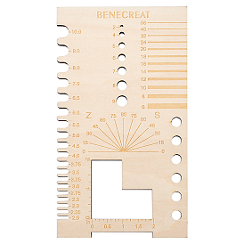 Линейки из плетеного шнура из дерева, инструмент измерения, прямоугольные