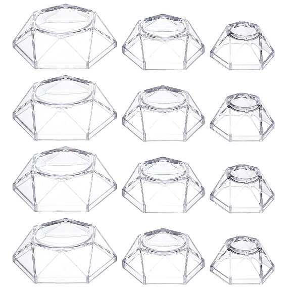 Acrylic Tray Pedestal, for Crystal Ball, Hexagon