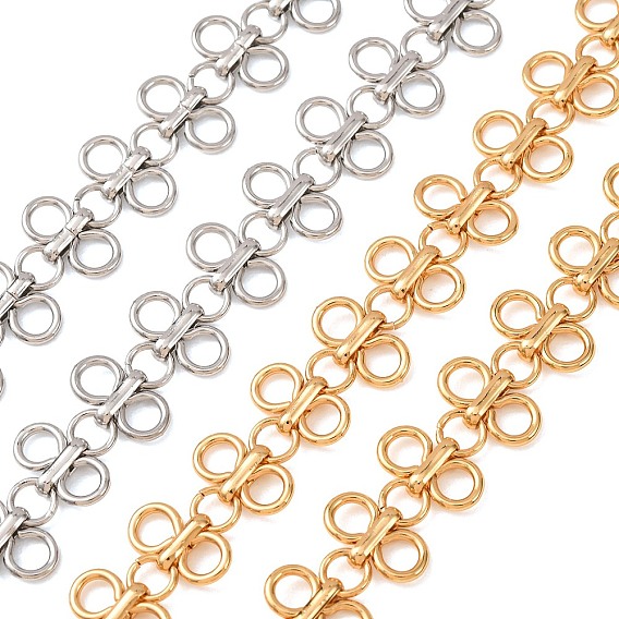 304 Stainless Steel Number 8 Link Chains, Unwelded, with Spool