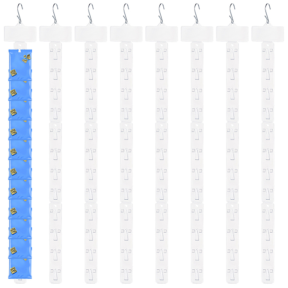 Пластиковые подвесные товарные ленты, железными крюками, прямоугольные