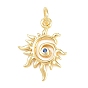 Латунные микро проложить кубического циркония подвески, солнечные чары, без кадмия и без свинца