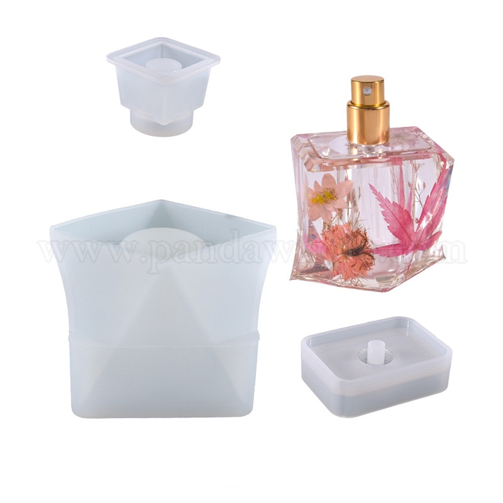 Perfume Bottle Silicone Storage Molds, Resin Casting Molds, for UV Resin &  Epoxy Resin Craft Making