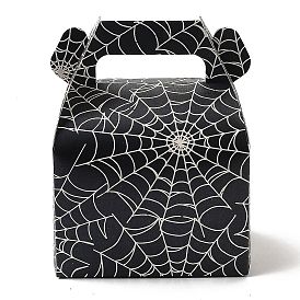 Коробки для кексов из бумаги на Хэллоуин, переносные подарочные коробки, для свадебных конфет, прямоугольные