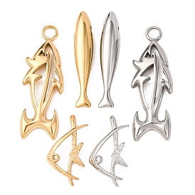 304 подвески из нержавеющей стали, рыба