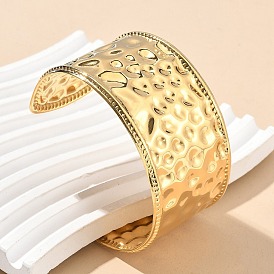 304 женские браслеты-манжеты из нержавеющей стали, ионное покрытие (ip)