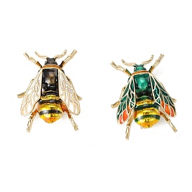 Enamel Pin, Alloy Brooch for Backpack Clothes, Bees, Golden