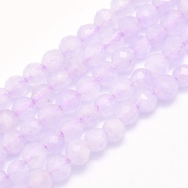 Chapelets de perles naturelles améthyste, ronde, facette