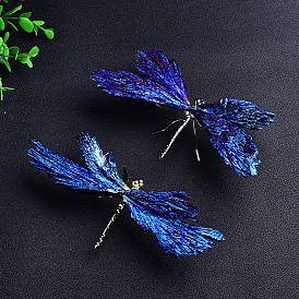 Natural Tourmaline Display Decorations, for Home Decoration, Dragonfly