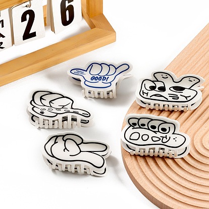 Заколки для волос из пвх, аксессуары для волос для женщин и девочек, жест