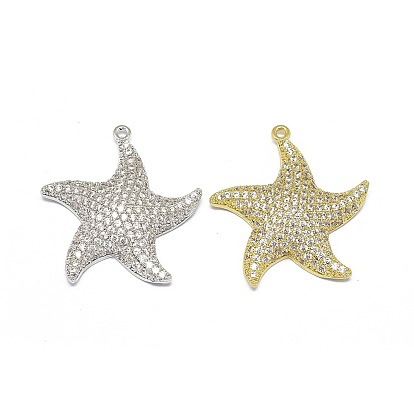 Сплав микро проложить цирконий подвески, долговечный, морская звезда / морские звезды