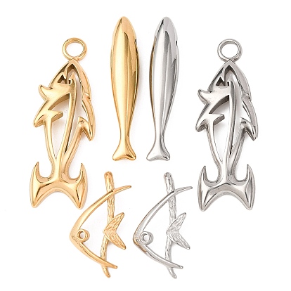 304 подвески из нержавеющей стали, рыба