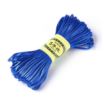 Cordon de polyester coréen, corde à nouer chinoise, cordon de rattail satiné