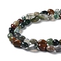 Natural Indian Agate Beads Strands, Nuggets