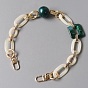 Resin Bag Strap Handles, with Iron Swivel Clasps, for Bag Straps Replacement Accessories