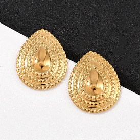 304 серьги-гвоздики-капли из нержавеющей стали, ионное покрытие (ip)