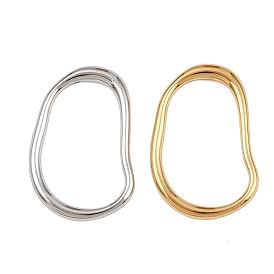 304 нержавеющей стали связывающий кольца, нерегулярные овальные полоски, ионное покрытие (ip)