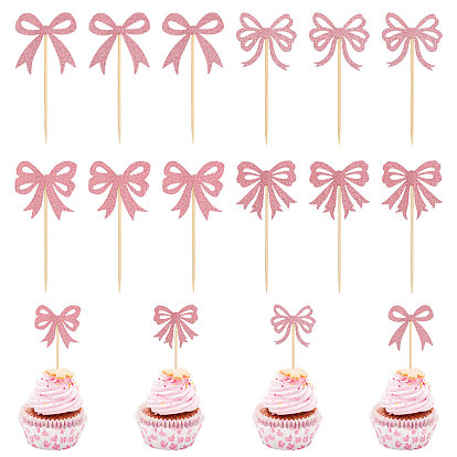 60 шт. бумажные банты для украшения торта, торт вставки карты